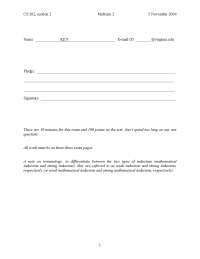 Midterm 2 with Answer Key | Discrete Mathematics I | CS 2102 - Docsity