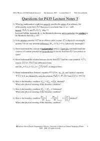 UIUC Physics 435 Lecture Notes 3: Electric and Magnetic Fields and Sources I