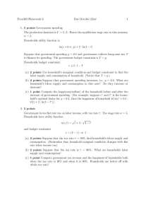 2 Solved Questions on the Economy Equilibrium - Homework 6 | ECON 303