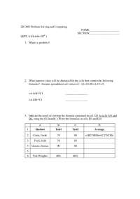Quiz 6 in Problem Solving and Computing Course - October 20th, 2023