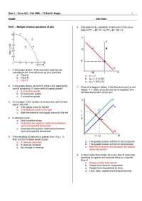 Econ103 Quiz 1 - Fall 2008 by TA Emilie Bagby