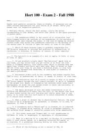 Hort 100 Exam 2 - Fall 1988: Greenhouse Effect, Conservation, Plant Growth