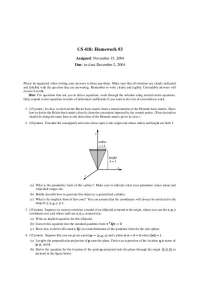CS 418: Homework #3 - Geometry and Matrix Derivations