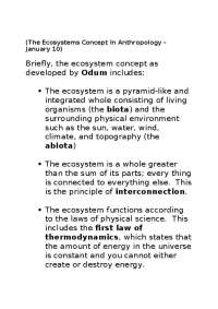 Lecture Notes for Exam - Introduction to Environmental Anthropology | ANTH 210