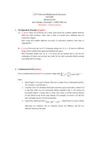 Discrete Mathematics Structures - Homework 9 | CS 173 - Docsity