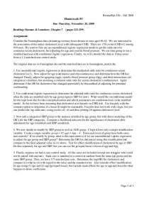 Homework 5 - Categorical Data Analysis in Epidemiology | EPI 536