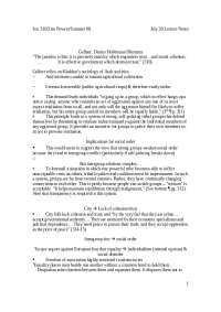 Gellner: Denies Hobbesian Dilemma - Lecture Notes | SOC 316