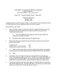 10 Questions on Finance Corporate Finance for Assignment | FIN 321