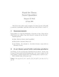 Finish Set Theory Nested Quantifiers - Discrete Structures | CS 173 ...