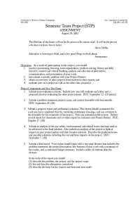Fall 2002 Team Project for Eng 199 and LAS 199 at University of Illinois