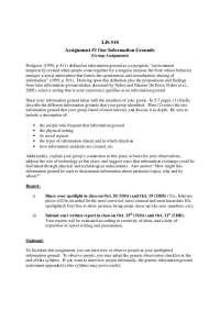 Information ground as a Synergistic - Assignment 1 | LIS 510