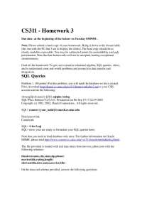 SQL Queries and Relational Algebra - Database Systems - Homework 3 | CS 411
