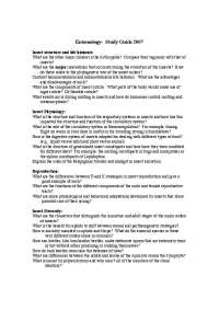 Entomology Study Guide: Insect Structure, Life Histories, Physiology, and Behavior