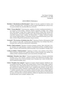 Fluid Dynamics References for AE412/ME411, Fall 2008 - Prof. Daniel J. Bodony