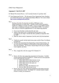 Introduction to Project Management l - Assignment 6 | CM 421