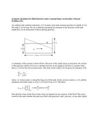 Fluid Behavior Under Constant Accelerations | CEE 342