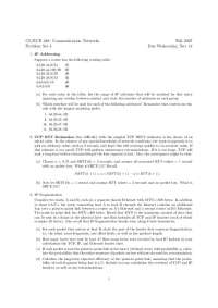 Communication Networks Problem Set 4