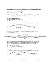 Notes on Box Model Equation - Air Pollution | ATM S 212