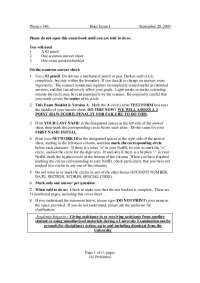 45 MCQs on How Things Work in Physics - Examination 1 | PHYS 140