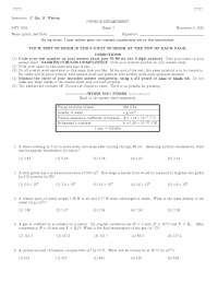 11 MCQs for Test II - Fall 2002 - Applied Physics | PHY 2004 - Docsity