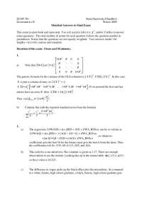 Answer to Final Exam - Econometrics II - Fall 2005 | ECON 581