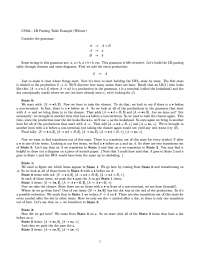 Parsing Table Example - Programming Languages | CS 4610 - Docsity