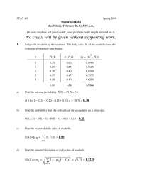 Homework 4 with Answers | Statistics and Probability II | STAT 410 ...