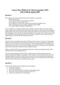 6 Solved Questions on Macroeconomic Principles - Midterm Exam 1 | ECON 103