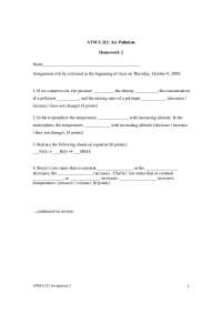 ATM S 212: Air Pollution Homework 2