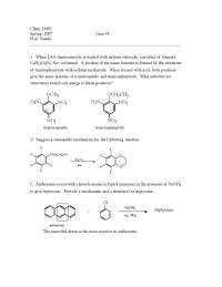 Quiz 5 Questions - Organic Chemistry | CHEM 239 - Docsity