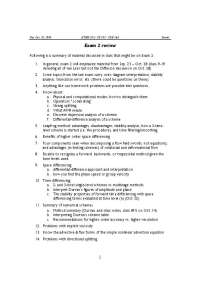 Exam 2 Review for CS 505, CSE 566 and ATMS 502 - Key Topics and Questions - Prof. Brian F.