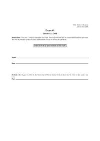 Exam 1 Questions | Viscous Flow and Heat Transfer | AE 412