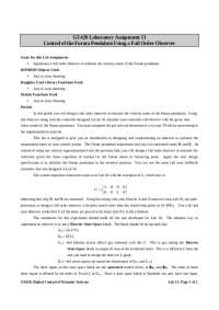 GE420 Lab 11: Designing and Implementing a Full Order Observer for the Furuta Pendulum - P