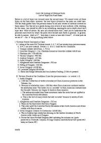 Geology of National Parks: Final Exam Topics and Review for Geol 104