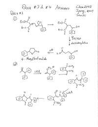Quiz 3 Questions with Answer - Organic Chemistry | CHEM 239 - Docsity