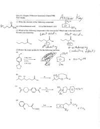 Review Questions for Test 1 - Organic Chemistry | CHEM 239 - Docsity