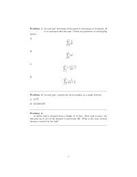 Solution for Assignment Problems - Calculus II-Honors | MATH 1352 - Docsity