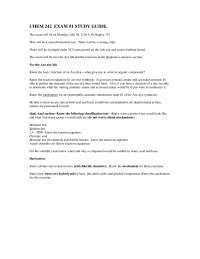 Exam 1 Study Guide - Organic Chemistry Laboratory | CHEM 242 - Docsity