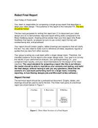 Introduction Engineering Design - Robot Final Report | ENGR 100 - Docsity