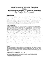 Programming Assignment 2 - Introduction to Artificial Intelligence | CS ...