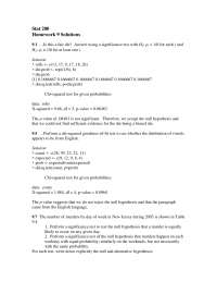Solutions Homework 9 - Statistical Analysis | STAT 200 - Docsity