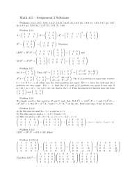 15 Solved Questions of Applied Linear Algebra - Assignment 2 | MATH 415 ...