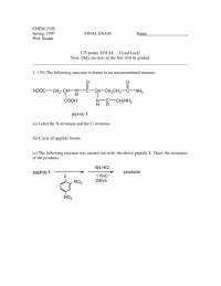 Final Exam - Organic Chemistry - Spring 1997 | CHEM 239 - Docsity