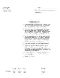 Exam 2 with Solution - General Chemistry | CHEM 1215 - Docsity