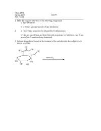 Quiz 6 Questions - Organic Chemistry | CHEM 239 - Docsity