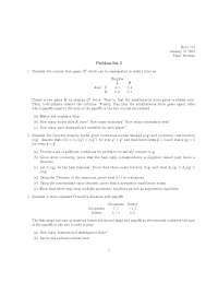 Problem Set 2 | Advanced Microeconomic Theory II | ECON 711 - Docsity