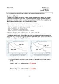 Midterm Exam with Solution Key - Survival Data Analysis in Epidemiology | EPI 537