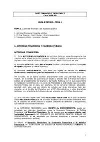 Dret financer i tributari. Universidad Pompeu Fabra UPF