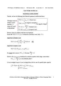 Maxwell's Equations: Gauss' Law and Boundary Conditions at Interfaces in Matter