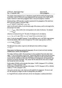 Beam Propagation - Radar Remote Sensing - Homework I | ATMS 410